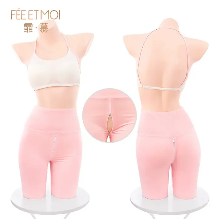 Sports Fitness Zip-Crotch Yoga Set - Image 3